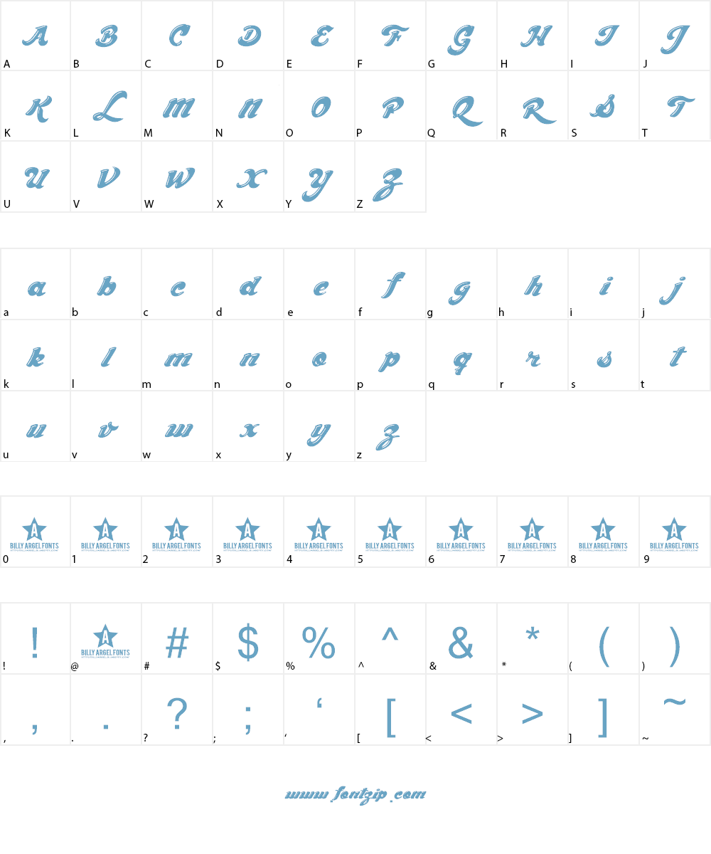 Chocolate Dealer Font Character